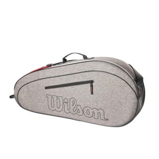 Wilson Tennis-Racketbag (Schlägertasche, 1 Hauptfach) Team 2023 grau 3er